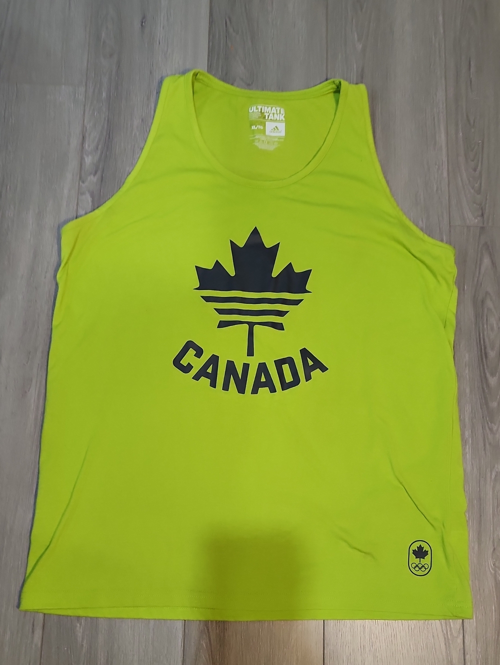 Adidas Canada Lime Green Tank Top - Men's OLYMPIC